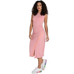 Poetic Justice Plus Size Curvy Women's Mauve Athletic Stripe A-Line Midi  Dress Size 1X at  Women's Clothing store