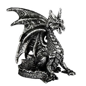 FC Design 3.75"W Medieval Silver Dragon Statue Fantasy Decoration Figurine Home Room Decor