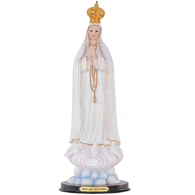 Offers Our Lady of Fatima Statue Our Lady of The Holy Rosary of Fatima Holy Figurine Religious Decoration 16