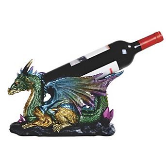 FC Design 11"W Green Dragon Wine Rack Bottle Holder Dining Room Decoration Figurine Home Room Decor