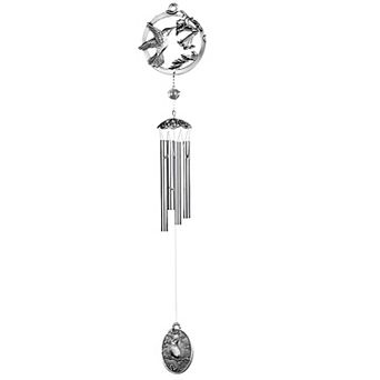 FC Design 28" Long Hummingbird Pewter Wind Chime Garden Patio Decoration Perfect Gifts for Holiday Patio Garden Decor