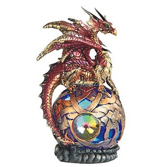 FC Design 6"H Dragon Globe with LED Light Statue Fantasy Night Light Decoration Figurine Home Room Decor
