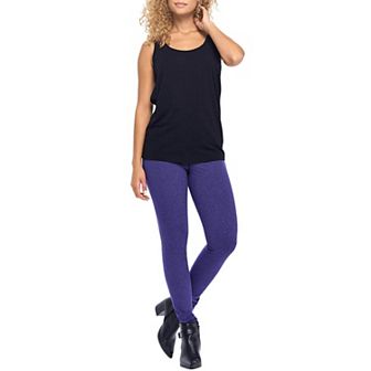 High Waist Yoga Pant Legging (Violet, 3X Plus Size)