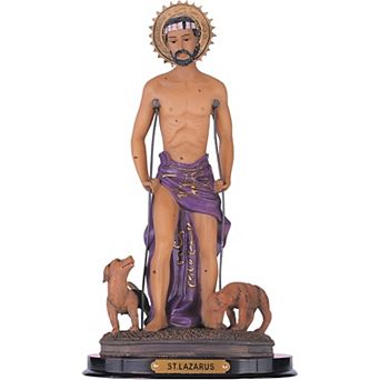 FC Design 12"H Saint Lazarus Statue Lazarus of Bethany Holy Figurine Religious Decoration Sculpture Home Room Decor