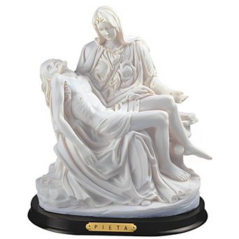 FC Design 10"H White La Pieta by Michelangelo Statue Holy Figurine Religious Decoration Sculpture Home Room Decor