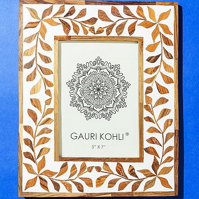 GAURI KOHLI Jodhpur Wood Inlay Picture Frame - 5"x7"