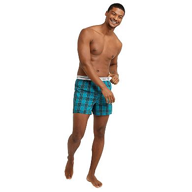 Men's Hanes® Originals Ultimate 3-Pack Woven Plaid Boxers