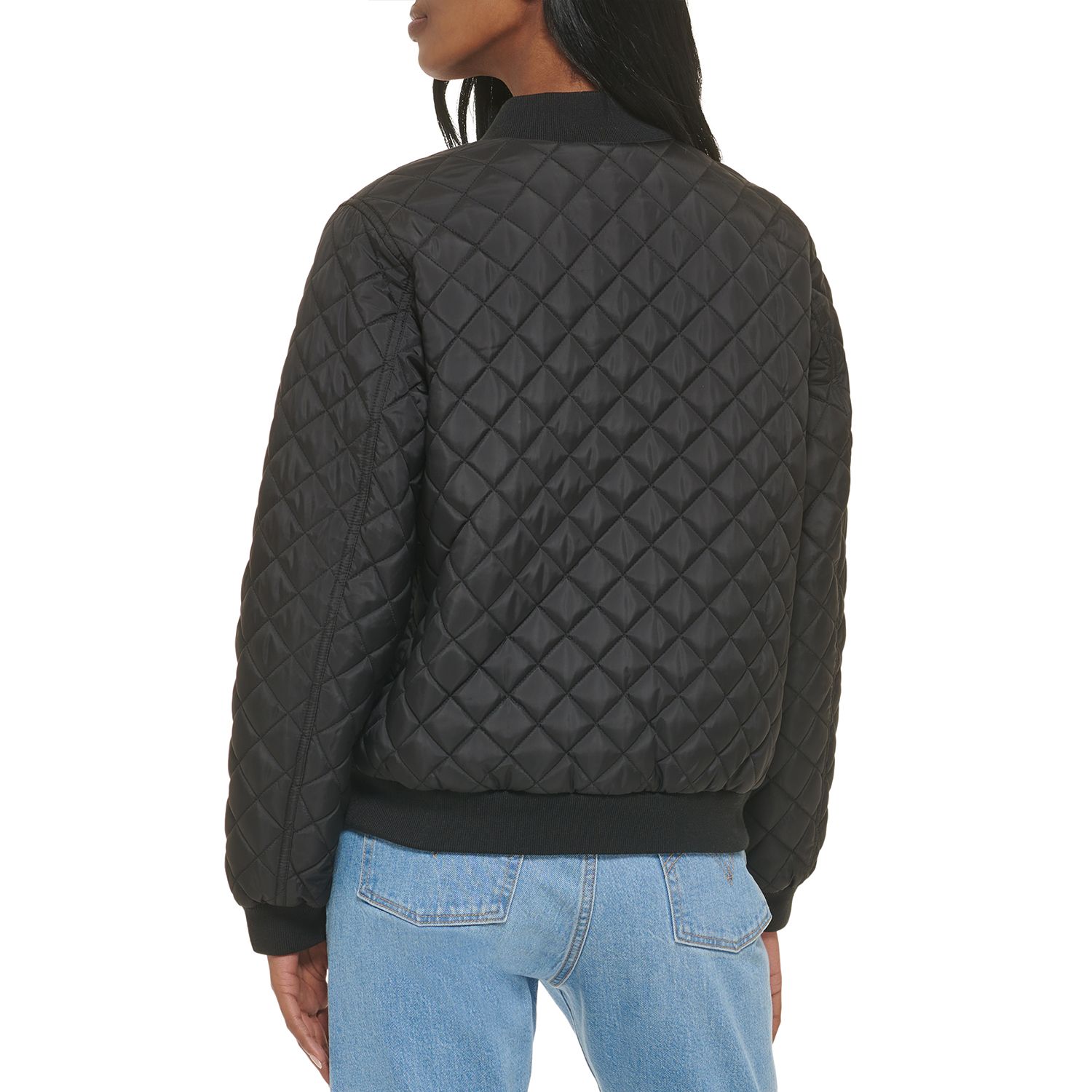 Levi’s Damen Diamond Quilted Bomber Jacket – Klassische Steppjacke Mit Reißverschluss & Gerippten Bündchen
