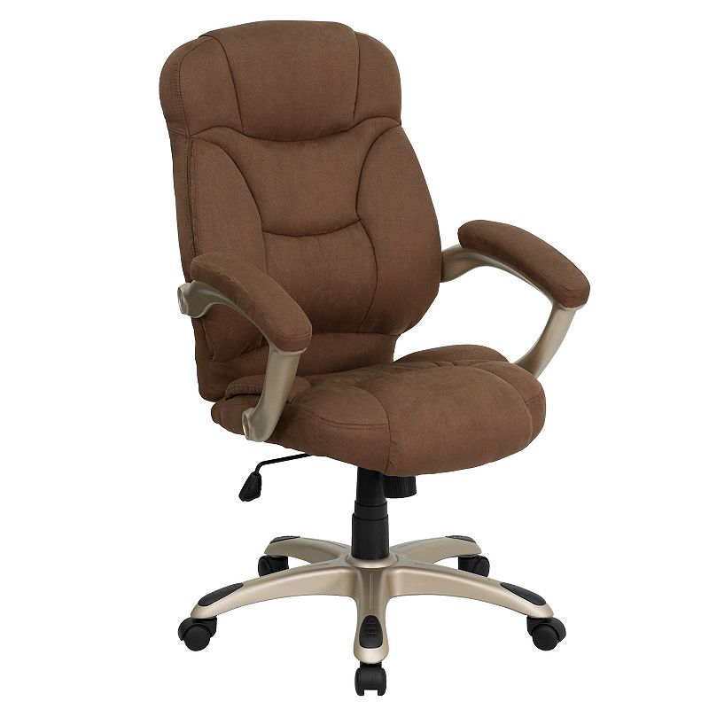 Flash Furniture Jessie High Back Executive Swivel Office Chair, Brown