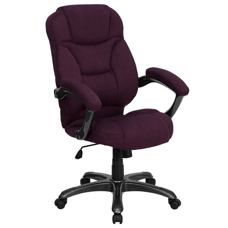 Flash Furniture Jessie High Back Executive Swivel Office Chair, Purple