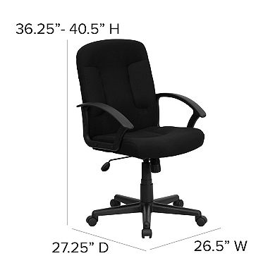 Flash Furniture Garver Mid-Back Swivel Office Chair 