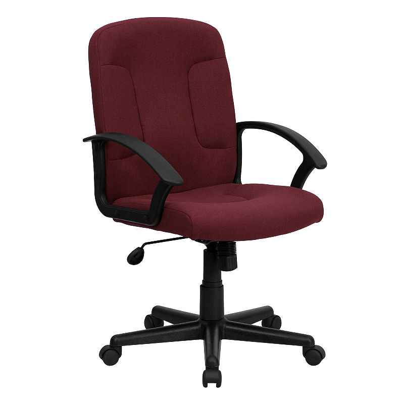 Flash Furniture Garver Mid-Back Swivel Office Chair, Red