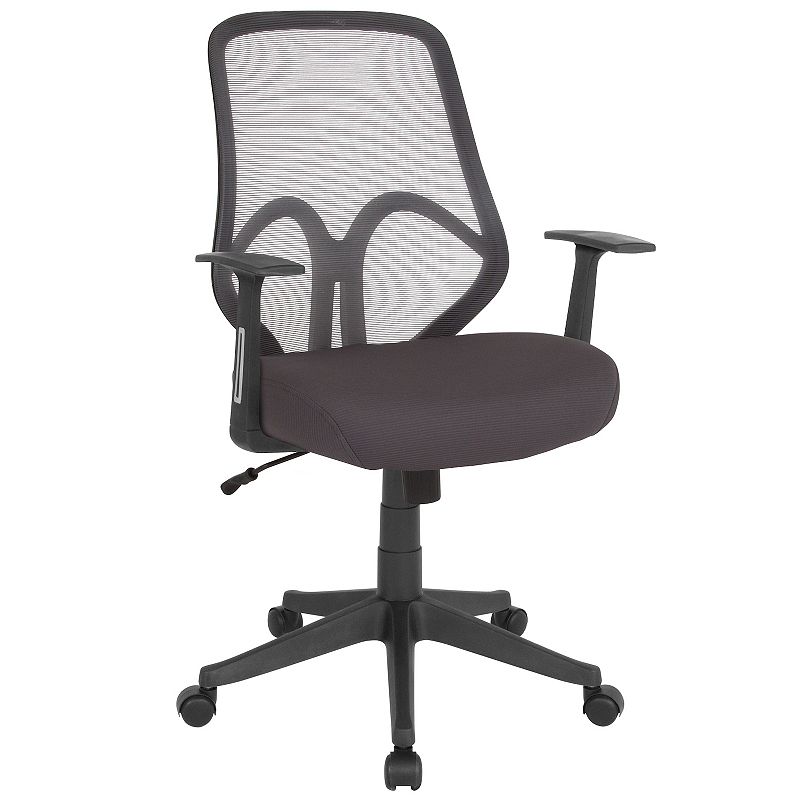 Flash Furniture Salerno Series High Back Office Chair, Grey