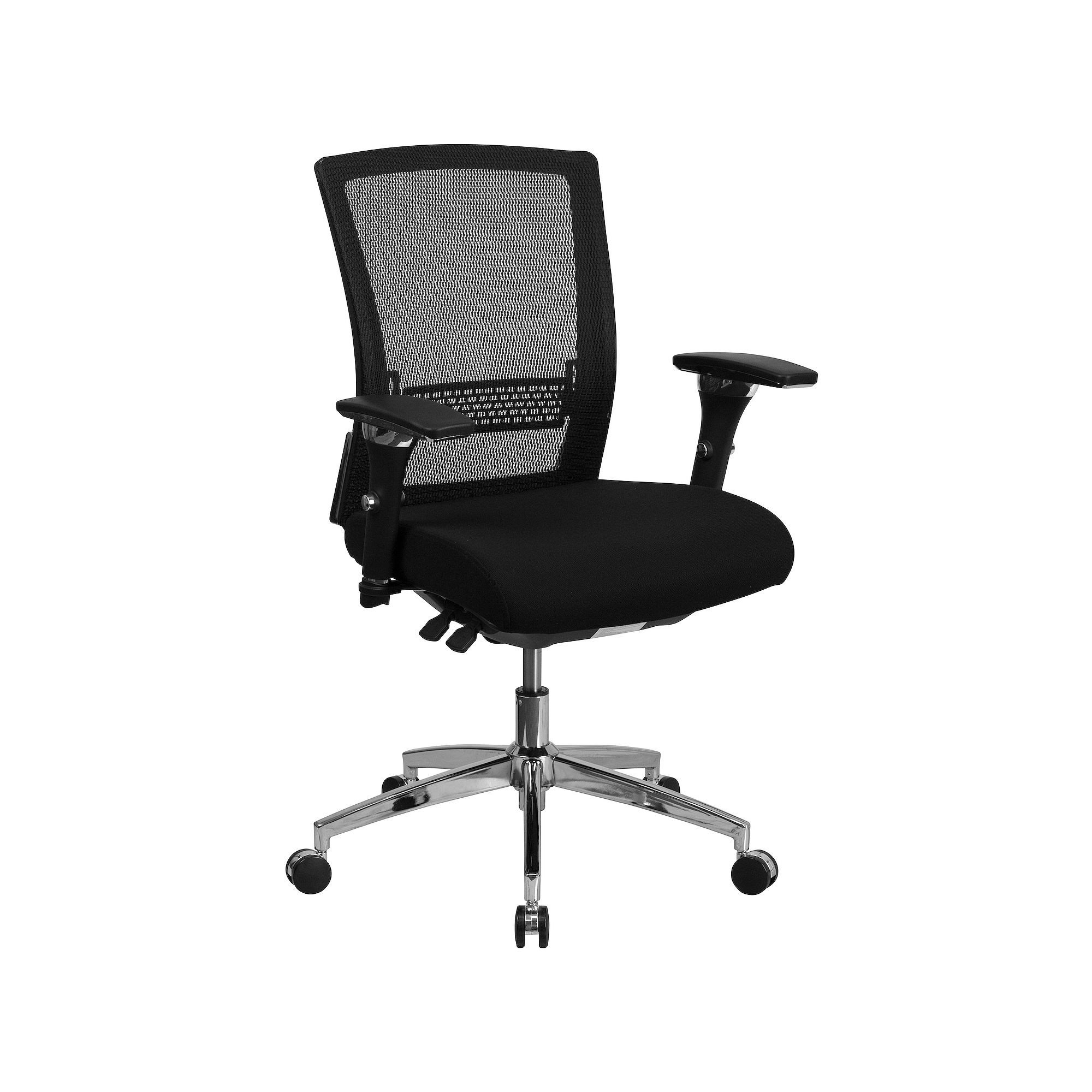 Flash Furniture Hercules Series Ergonomic Office Chair, Black Fabric Mesh