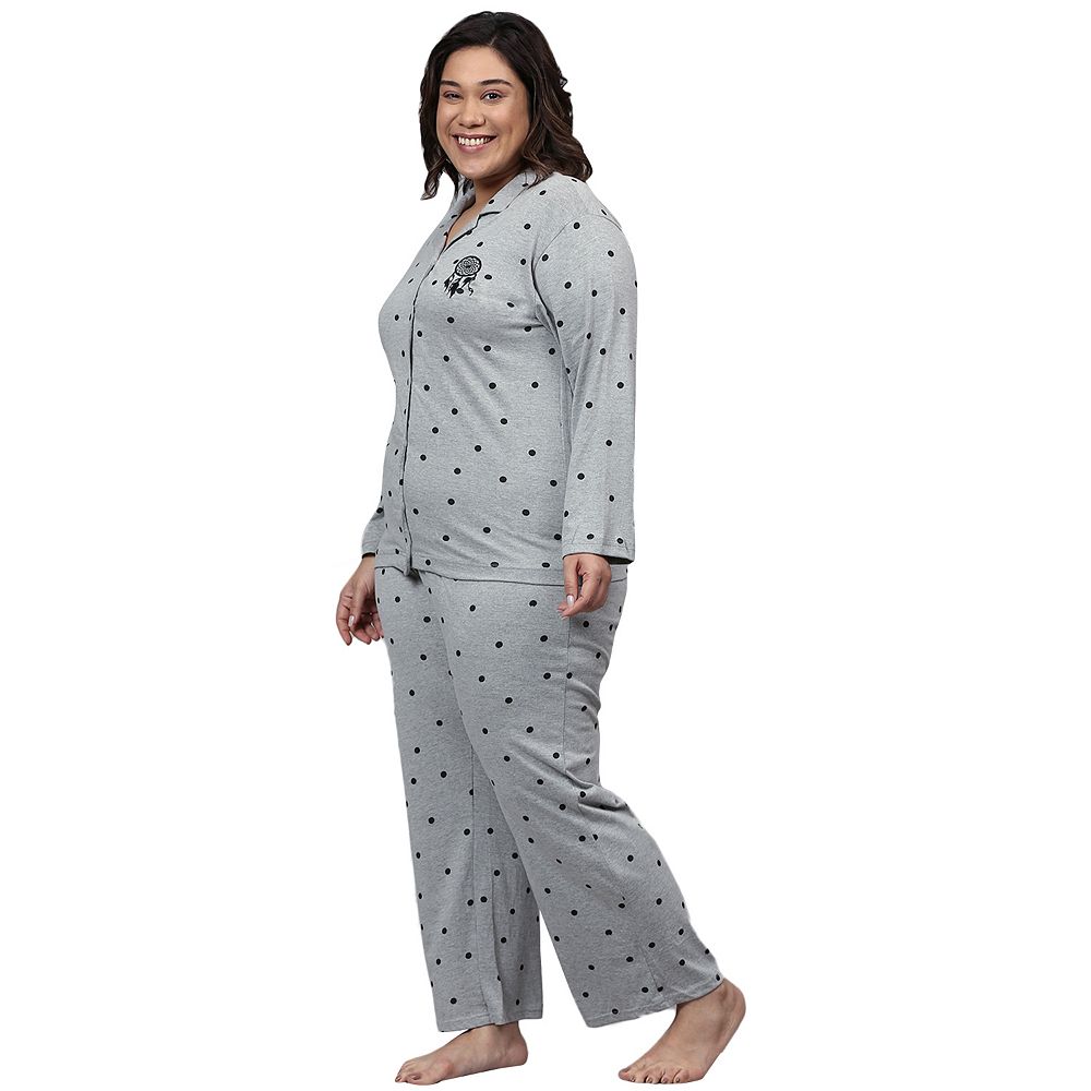 Women Printed Full Sleeve Night Suit