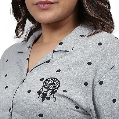 Women Printed Full Sleeve Night Suit