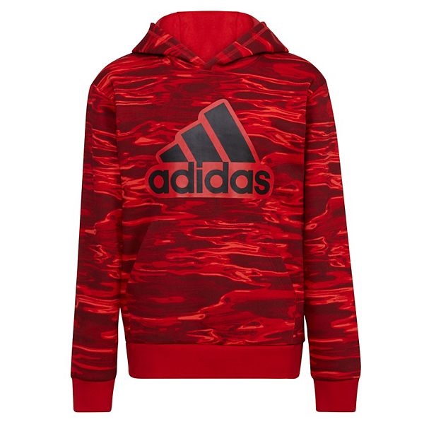 Adidas red store camo hoodie