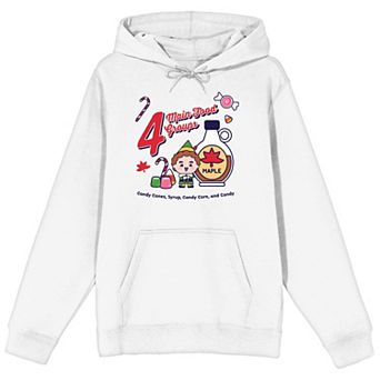 Men's Four Main Food Groups Elf Hoodie