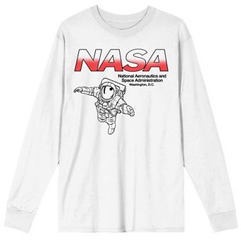 Men's NASA Red and White Logo Tee