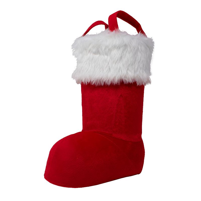 Santa Plush Standing Stocking, Multicolor