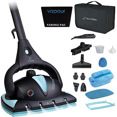 Euroflex Vapour Pro Hybrid Steam Mop & 18-Piece All-in-One Steam Cleaner with Ultra Dry Steam™ Technology (M4S)