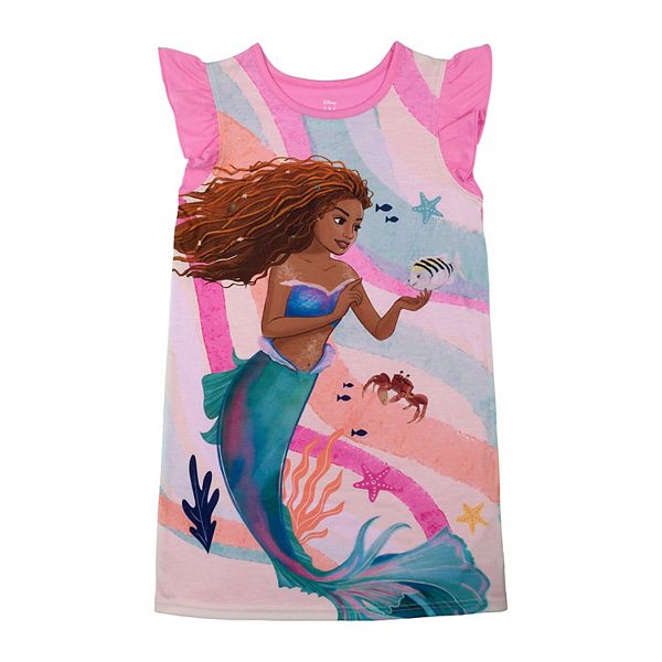 Disney's The Little Mermaid Girls 4-10 "Paper Waves" Nightgown
