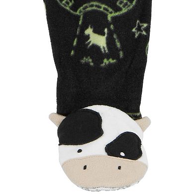 Toddler Carter's Space Cow Fleece Footed Pajamas