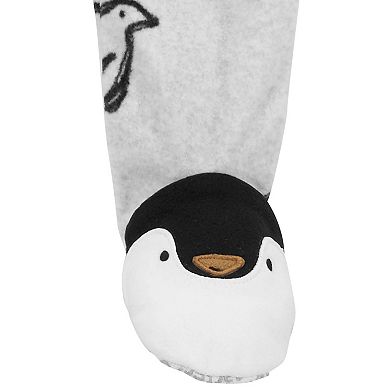Toddler Carter's Penguin Fleece Footed Pajamas