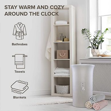 LiveFine Towel Warmer, Large Towel Heater w/LED Display Fits 40” x 70” Towel