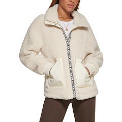 Hooded Reversible Faux Fur Coat