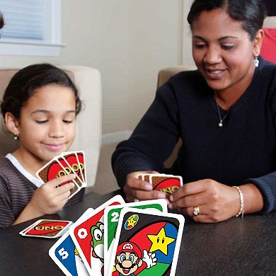 Mattel UNO Super Mario Card Game Animated Character Deck