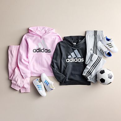 Girls 7-16 adidas Essential Sportswear Logo Fleece Hoodie in Regular & Plus