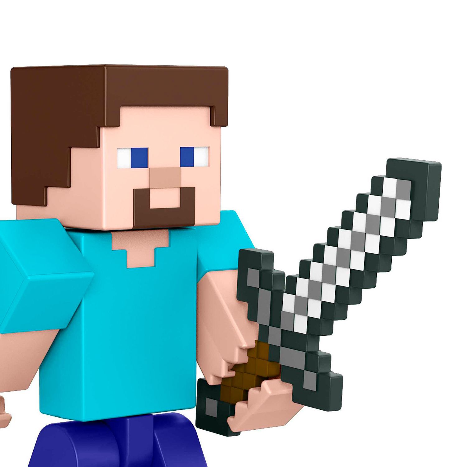 Mattel Minecraft Bees Shirt Steve Action Figure 3.25-inch With Portal Piece