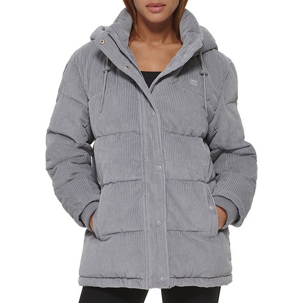 Women's Levi's® Hooded Corduroy Puffer Coat