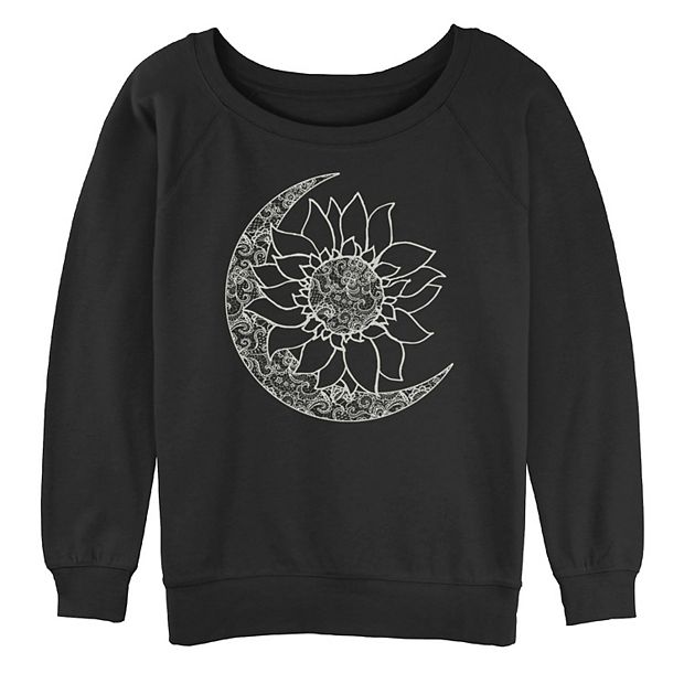 Moon And Sun Inside Sunflower Graphic T-Shirt