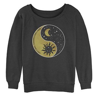 Juniors' When There Is Darkness, There Is Light Cosmic Oversized Graphic Sweatshirt