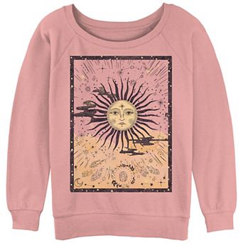 Juniors' Celestial Sun Tarot Card Graphic Pullover