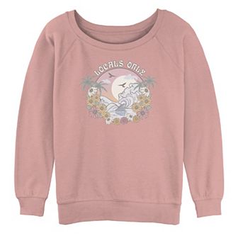 Juniors' Save Local Sharks Oversized Graphic Sweatshirt