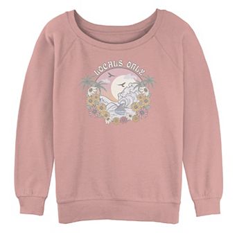 Juniors' Save Local Sharks Oversized Graphic Sweatshirt