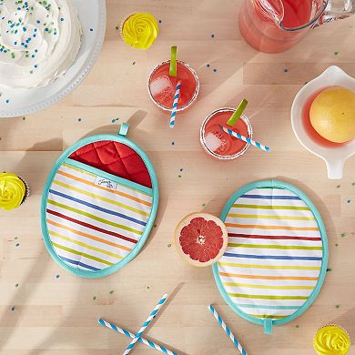 Fiesta Tropical Stripe Pot Holder 2-pk.