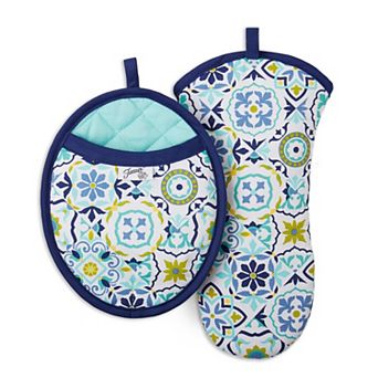 Fiesta Worn Tiles Oven Mitt & Pot Holder 2 pk
