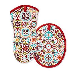 Fiesta Montauk Floral Kitchen Towel, Oven Mitt & Pot Holder & Reviews