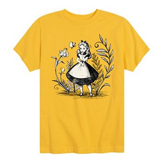 Disney's Alice In Wonderland Boys 8-20 Sketch Graphic Tee