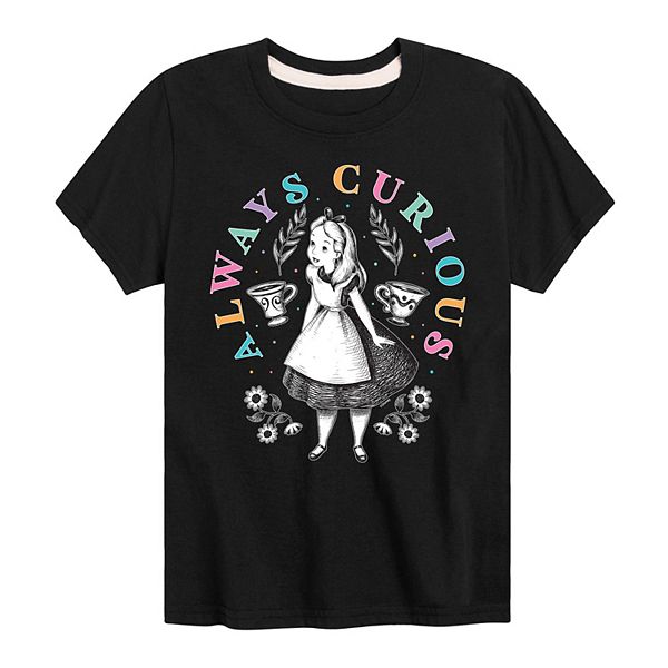 Disney's Alice In Wonderland Boys 8-20 Curious Graphic Tee