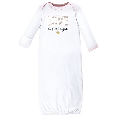 Hudson Baby Infant Girl Cotton Gowns, Love At First Sight