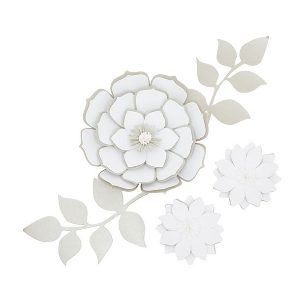 Paper Flower Wall Decor Nursery  Paper Flowers Decorations Wall