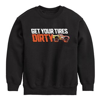 Disney / Pixar's Cars Boys 8-20 Get Your Tires Dirty Fleece Sweatshirt