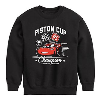 Disney / Pixar's Cars Lightening McQueen Boys 8-20 Piston Cup Champion Fleece Sweatshirt