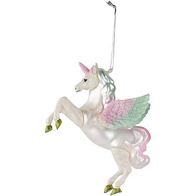 2 Pack Rainbow Unicorn Christmas Ornament, Xmas Tree Party Home Decor 5x4.5x2"