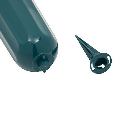 6x Artificial Fake White Flowers Bundle w/ 2 Cone Vase for Outdoor Decor 8.6x13"